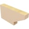 Ekena Millwork 2in. W x 6in. H x 12in. L Clemmons Woodgrain TimberThane Rafter Tail, Primed Tan RFTUR02X06X12CLERCPR - alternate 4